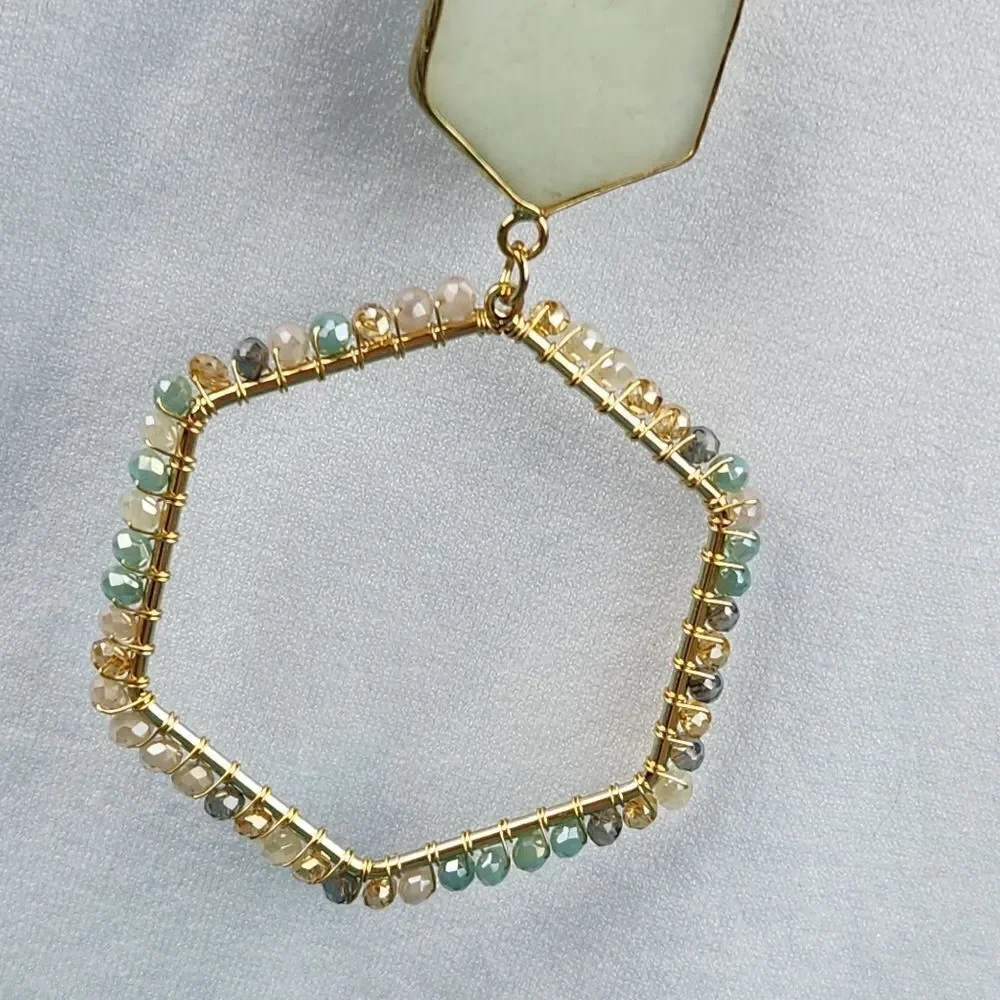 🩵NWT Palmetto Moon Mint Necklace & Earring Set